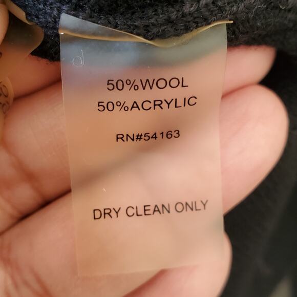 Women Calvin Klein V Neck Black Sequin Sweater Jumper S Holiday Cocktail Sparkle - Picture 5 of 10